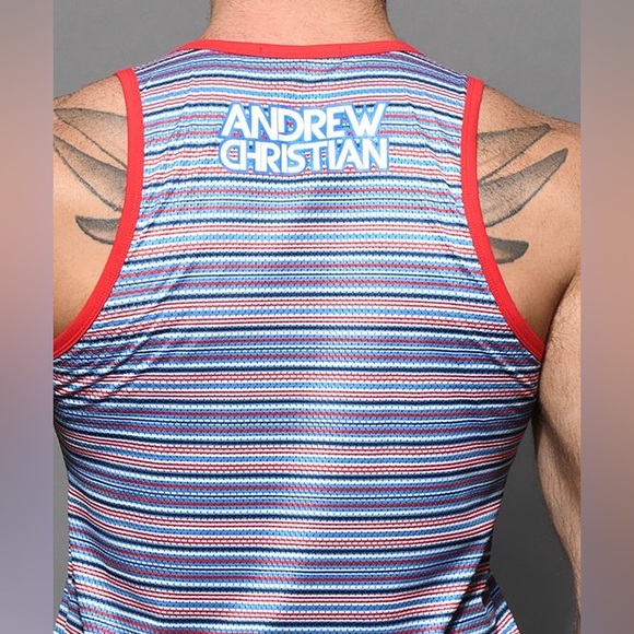 Stripe Mesh Tank - Picture 5 of 7